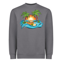 Storm sunset beach scene Heavyweight Sweatshirt - MaliasSmallBusiness