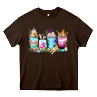 Chocolate Brown rabbit coffee cups Heavy Core Tee - Zillion Design Studio
