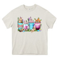Cream rabbit coffee cups Heavy Core Tee - Zillion Design Studio