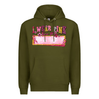 Army Green Personalized i wear pink for my Premium Hoodie - texasbilliewilder