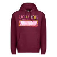 Burgundy Personalized i wear pink for my Premium Hoodie - texasbilliewilder