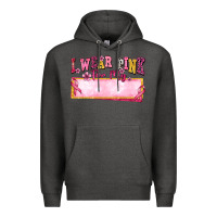 Charcoal Heather Personalized i wear pink for my Premium Hoodie - texasbilliewilder