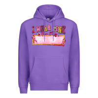 Purple Personalized i wear pink for my Premium Hoodie - texasbilliewilder