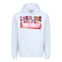 White Personalized i wear pink for my Premium Hoodie - texasbilliewilder