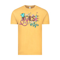 Vintage Mustard nurse life Vintage Tee - BarkalooDesign