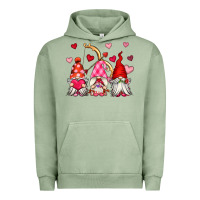 Pigment Oil Green valentine's day gnomes Urban Hoodie - OliviaCreatesArt