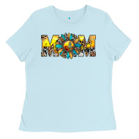 Baby Blue mom Ladies Tee - JahusDesignShop