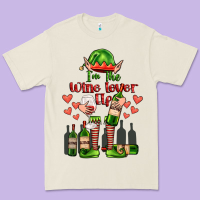 Im The Wine Lover Elf Premium Tee Designed By Fadigitalartstudio