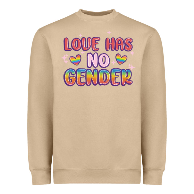 Love No Gender Heavyweight Sweatshirt by MaliasSmallBusiness | Teevron