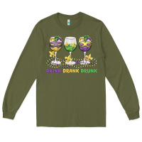 Army Green drink drank drunk Long Sleeve Tee - MaliasSmallBusiness
