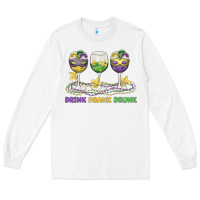 White drink drank drunk Long Sleeve Tee - MaliasSmallBusiness