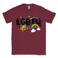 Burgundy lgbtq  friendly Classic Tee - MaliasSmallBusiness