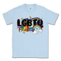 Dusty Blue lgbtq  friendly Classic Tee - MaliasSmallBusiness