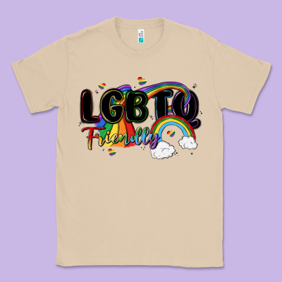 Lgbtq  Friendly Classic Tee Designed By Maliassmallbusiness