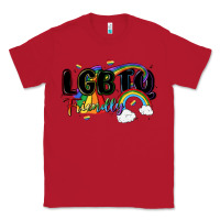 Red lgbtq  friendly Classic Tee - MaliasSmallBusiness