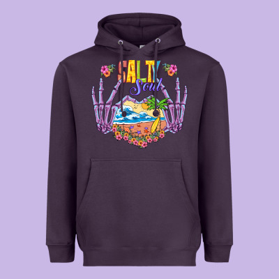 Salty Soul Heavyweight Hoodie Designed By Nancycooperartshop