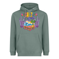 Sage Salty soul Heavyweight Hoodie - NancyCooperArtShop