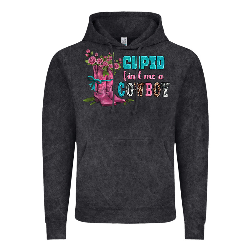 Velantines Day Cupid Find Me A Cowboy Vintage Hoodie by AdoDesignShop | Teevron