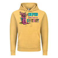 Vintage Mustard velantines day cupid find me a cowboy Vintage Hoodie - AdoDesignShop