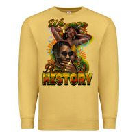 Antique Gold we are black history Premium Sweatshirt - NancyCooperArtShop