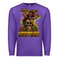 Purple we are black history Premium Sweatshirt - NancyCooperArtShop