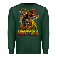 Sports Green we are black history Premium Sweatshirt - NancyCooperArtShop