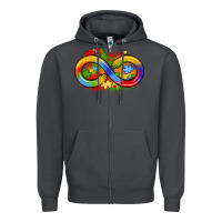 Smoke infinity symbol autism Zipper Hoodie - LillyAllenDesigns