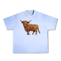 Grape Ice highland cow Urban Heavy Tee - BarkalooDesign