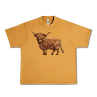 Peanut Butter highland cow Urban Heavy Tee - BarkalooDesign