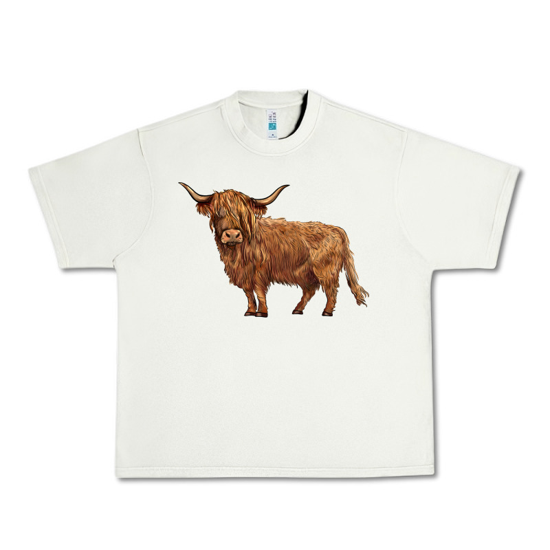 Highland Cow Urban Heavy Tee by BarkalooDesign | Teevron