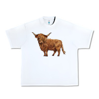 White highland cow Urban Heavy Tee - BarkalooDesign