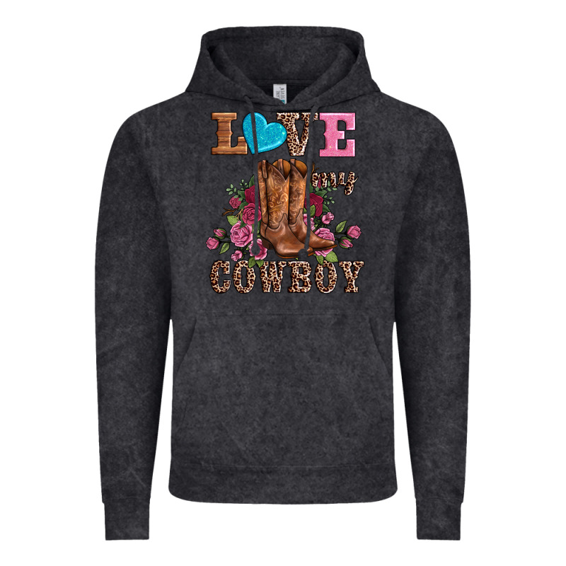 Valentines Day Love My Cowboy Vintage Hoodie by AdoDesignShop | Teevron