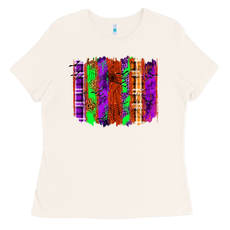 Halloween Brushstrokes Ladies Tee by texasbilliewilder | Teevron