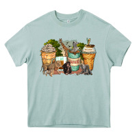 Arona safari animals coffee cups Heavy Core Tee - Zillion Design Studio
