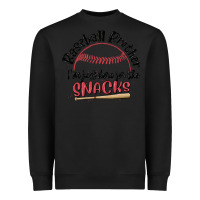 Black baseball brother i'm just here for the snacks Heavyweight Sweatshirt - MaliasSmallBusiness