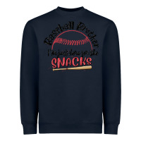 Navy baseball brother i'm just here for the snacks Heavyweight Sweatshirt - MaliasSmallBusiness