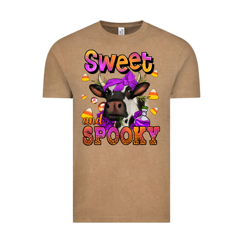 Sweet And Spooky Halloween Cow Vintage Tee by Jasminsmagicworld | Teevron