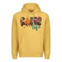 Antique Gold camp life Premium Hoodie - JahusDesignShop