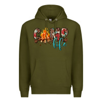 Army Green camp life Premium Hoodie - JahusDesignShop
