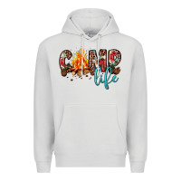 Dove Grey camp life Premium Hoodie - JahusDesignShop