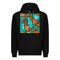 Black Fall gnomes Premium Hoodie - NancyCooperArtShop