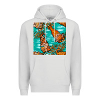 Dove Grey Fall gnomes Premium Hoodie - NancyCooperArtShop