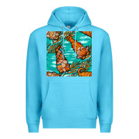 Ocean Blue Fall gnomes Premium Hoodie - NancyCooperArtShop