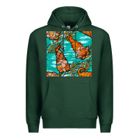 Sports Green Fall gnomes Premium Hoodie - NancyCooperArtShop