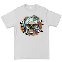 Dove Grey Halloween Skeleton Premium Tee - CowhideDigitalArt