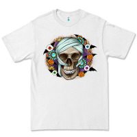 White Halloween Skeleton Premium Tee - CowhideDigitalArt