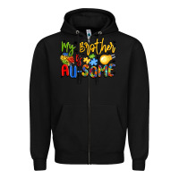 Black my brother is au some Zipper Hoodie - LillyAllenDesigns