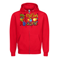 Red my brother is au some Zipper Hoodie - LillyAllenDesigns