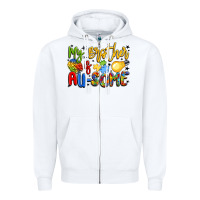 White my brother is au some Zipper Hoodie - LillyAllenDesigns