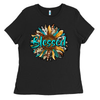 Black blessed sunflower Ladies Tee - RanaPortraitStore